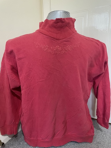 Red High neck sweatshirt